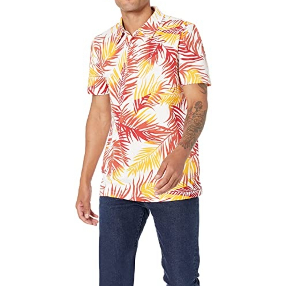 28 palm polo shirt